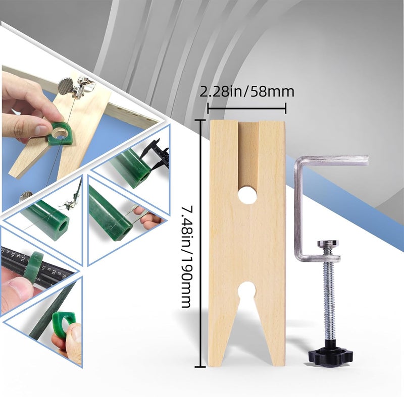 PHYHOO Jewelers Wax Ring Carving Tool Kit Jewelry Ring Wax Tube Molds Making Lost Wax Casting Kit Wax Ring Saw with Blades Wax Ring Sizer Jewelers Wax File Bench Pin - Image 4